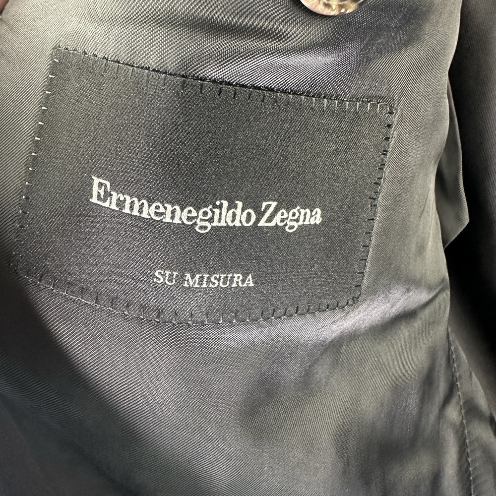 Ermenegildo Zegna Su Misura Dark Gray Wool Blazer Men's 58R (48R US) Italy - Picture 7 of 11